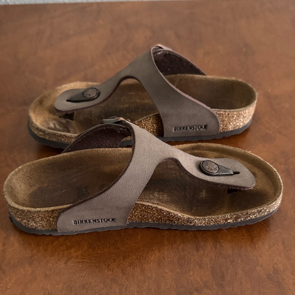 Birkenstock Brown Gizeh Slip-On Sandals